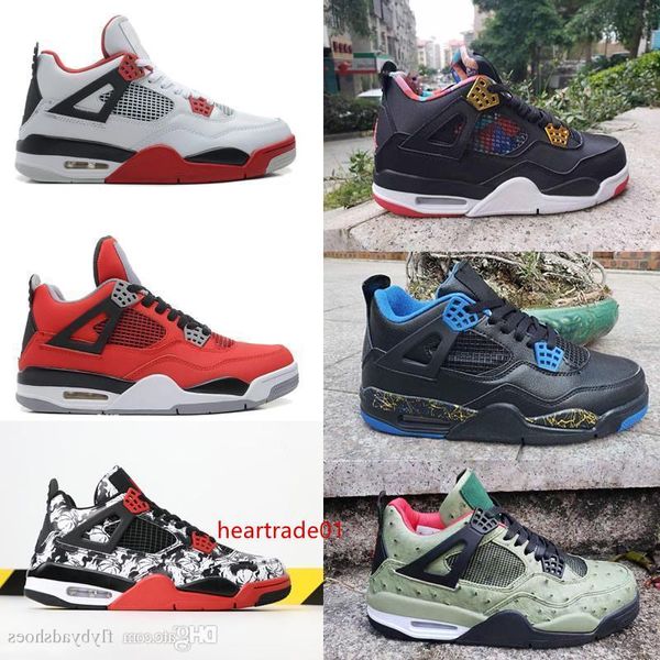 

basketball shoes mens singles day 4 designer shoes tattoo chicago pale citron luxury bred 4s pure money running athletic sneakers