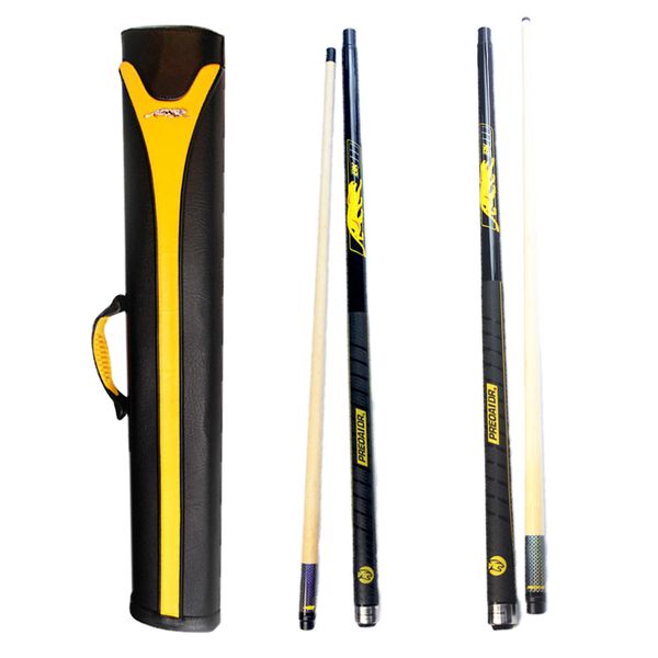 

3142 preoaidr 2 cues combo set pool cue stick jump&punch cue 2 sticks packed with 2x2 hard pool stick case jump punch kit