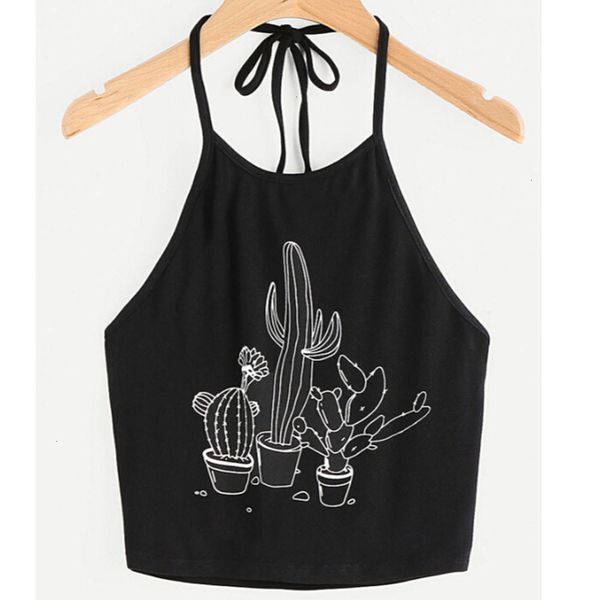 

crop топы sexy summer бюстье женщины смешные printed vest top casual рукавов топы майка черный camis жилет * 30, White