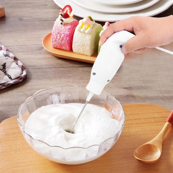

electric egg beater 23000rpm stainless steel egg whisk coffee milk drink electric whisk mixer frother foamer eu plug 220v