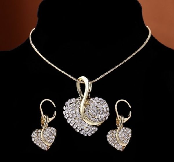 

jewelry love necklace earring set fashion for women of shipping, Silver