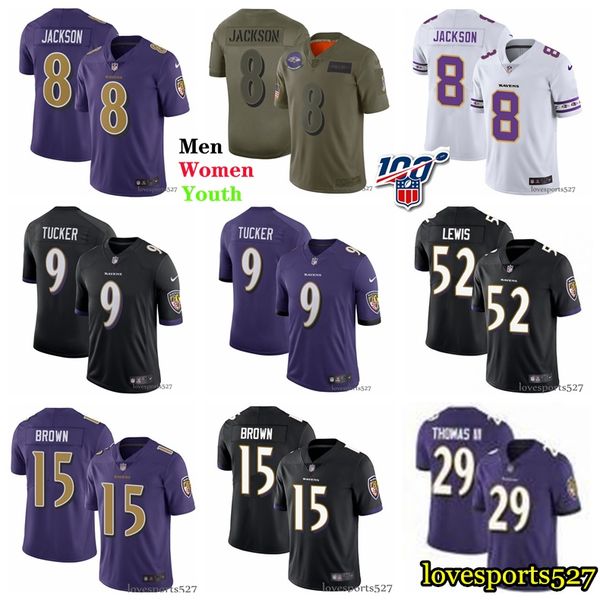 

Men women youth baltimore 13 raven 13 nfl 8 lamar jack on 9 ju tin tucker 52 ray lewi 29 earl thoma iii football jer ey black, Black;red