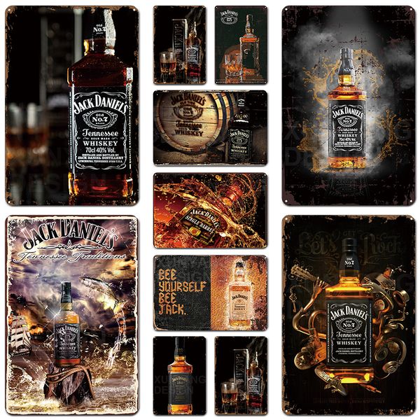 

металл знак плакат джек вино виски урожай металла олово знак pub bar казино home decor пиво реклама тарелка картина плакат стены искусства н
