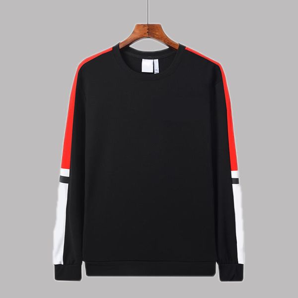 

designer men hoody luxury srip long sleeves round neck character simple casual fashion design luxury men hoody without hat brand men hoody, Black