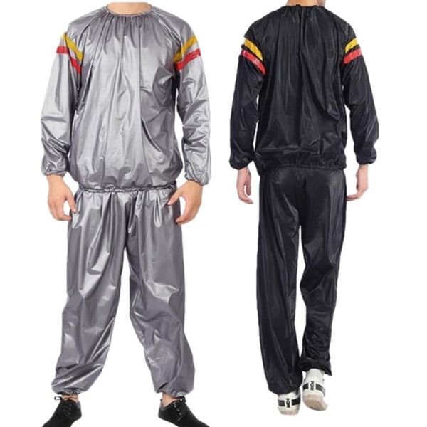 

pvc fitness clothes sports suit red and yellow sweating sauna clothes slimming suit 2020 new sports 7.23, Gray