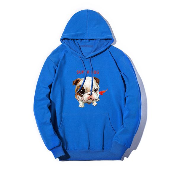 

luxury hoodie for women men fashion deisgner hoodie solid color letter print with dog pattern sweater plus size quality, Black