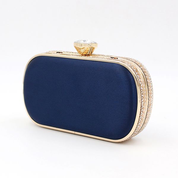 

2019 blue silk crystal hasp small crossbody shoulder bags simple casual ladies evening bags purses and handbags bolsas feminina