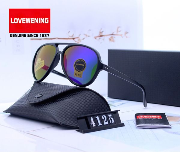 

style (4) pilot sunglasses l4125 sun glasses polaroid hd explosion-proof tempered glass lens wholesale ing, White;black