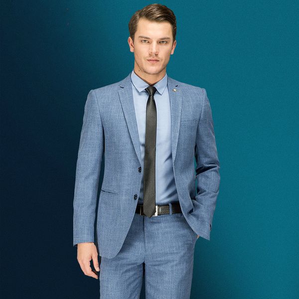 

suit suit men's two-piece spring and autumn self-cultivation business professional wear groom wedding dress banquet, White;black