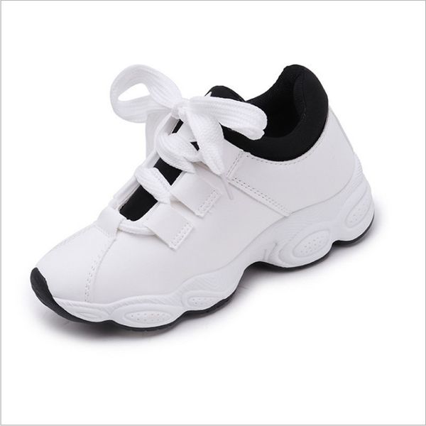 

lace-up chunky sneakers women fashion female casual shoes vulcaniser thick bottom shoes woman pink platforms trainers, Black