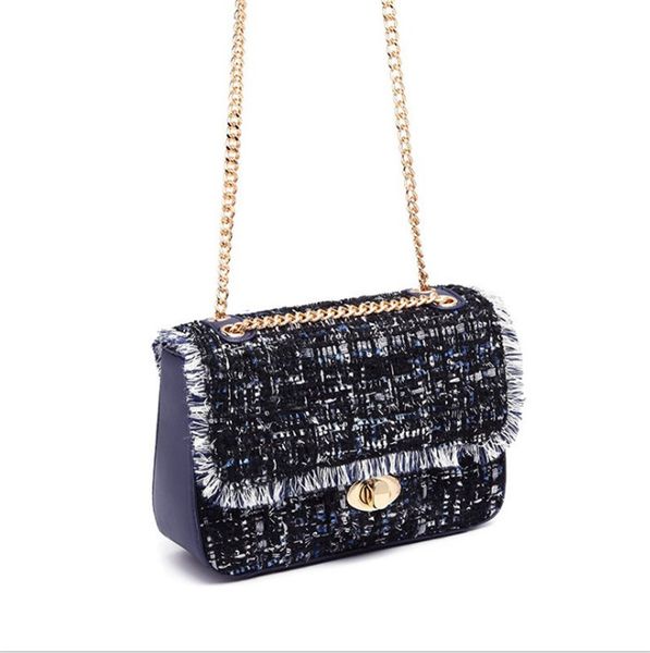 

модная повседневная маленькая сумка женский новый тренд хит цвет магнитная пряжка дикий посланник цепи сумка бесплатная доставка