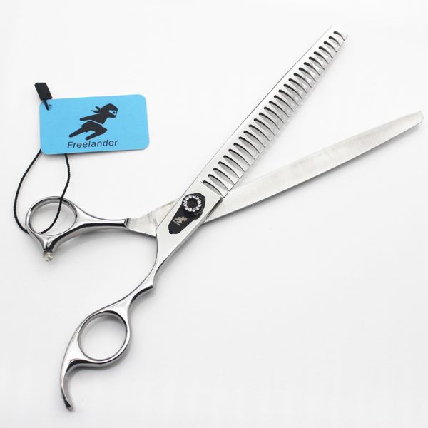 

9 inch ander light black shrapnel fish bones pet shear thin shears