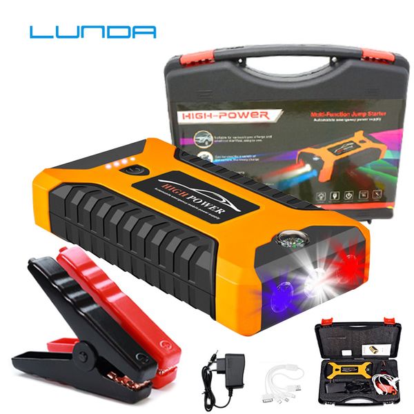 

portable jump starter 12v 4usb 600a portable car battery charger power bank starting device