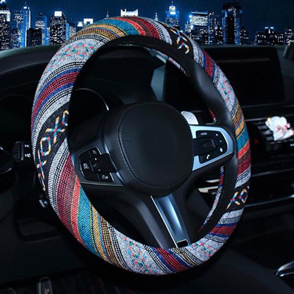 

38cm steering wheel cover interior protector thread anti-slip replacement