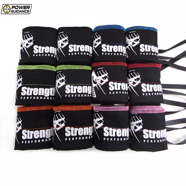 

10 pair gymnastics weight lifting wrist wrap strength wraps wrist support band various color with stitches for gymnastic, Black;red