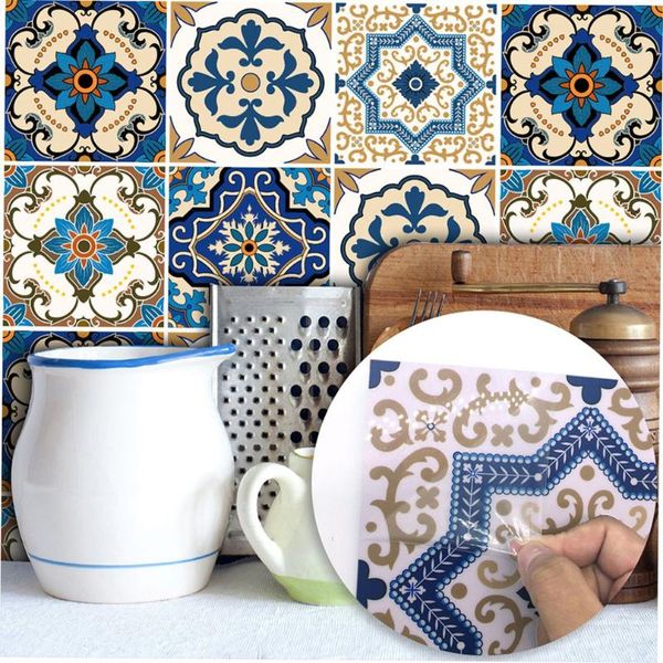 

cross-border for creative art deco bedroom living room kitchen restaurant moroccan style tile stickers new wall stickers