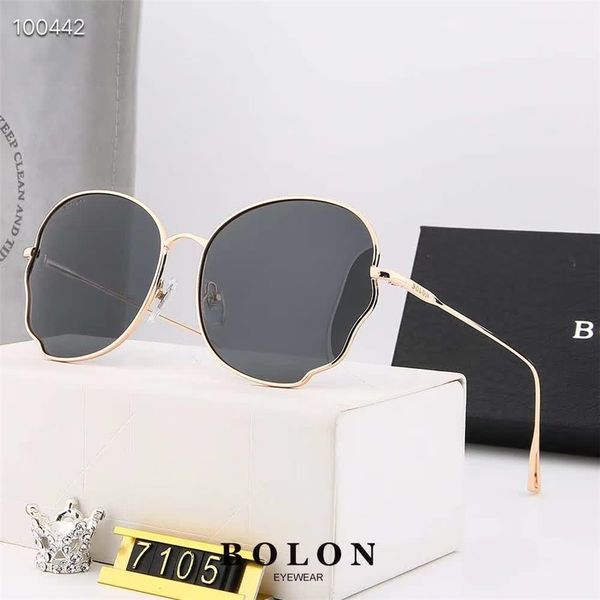 

ins brand designer metal sunglasses men women fashion glasses retro aviator sun glasses eyewear shades oculos with cases and box, Black