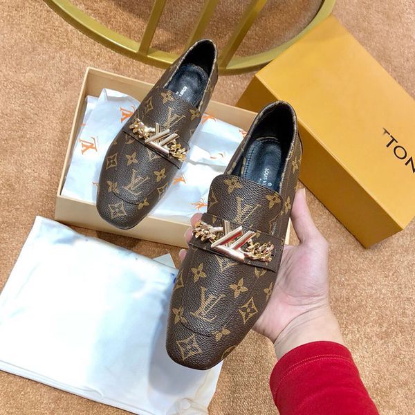

luxury women single shoes fashion printing leather trainers shoes flat women's wedding shoes for bride with original box, Black