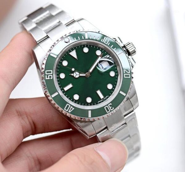 

men watches 2824 automatic movement wristwatches 40mm men watches 100m waterproof casual 316l stainless steel watches1, Slivery;brown