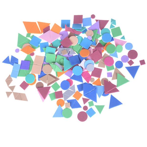 

kids toy mixed shape foam stickers irregular geometric figure foam puzzle kindergarten crafts stockchildren baby play supplies