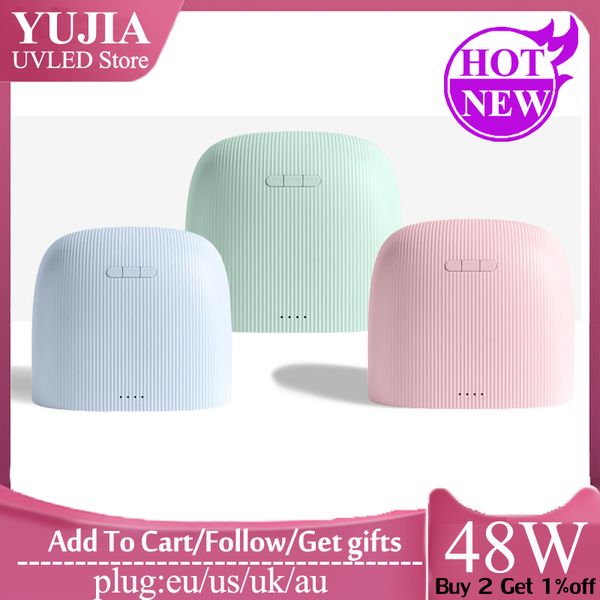 

48w uv led gel nail dryer for all gel nail art tools curing manicure pedicure machine auto sensing lamp