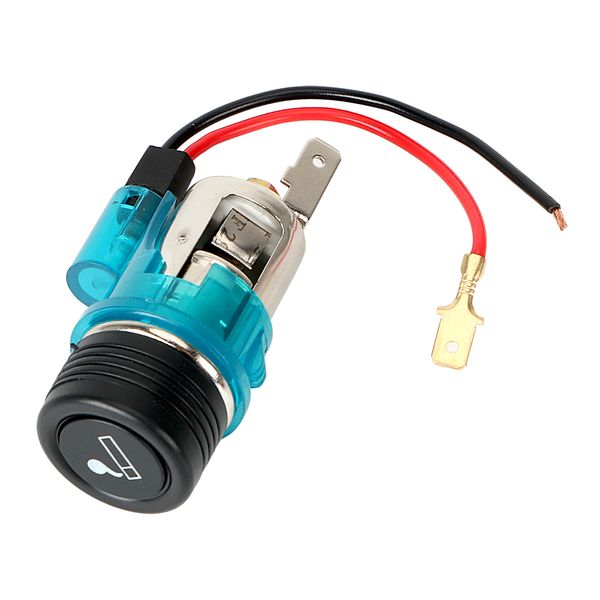 

leepee power socket boat motorcycle car cigarette lighter 12v 120w outlet plug with led light