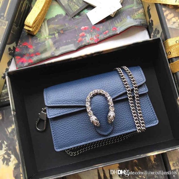 

classic golden chain handbag in cow leather, women shoulder bag cross body, dark blue for fashion lady