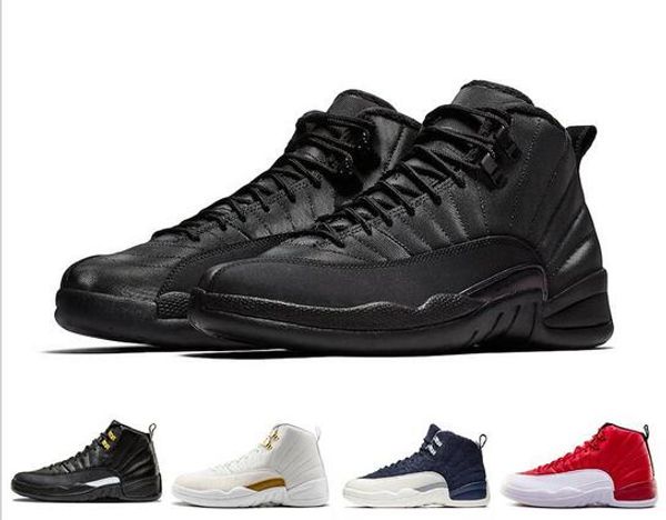 

new cny winterized 12 xii 12s mens basketball shoes gym red michigan dark grey wings international flight athletic sports sneakers 40-47