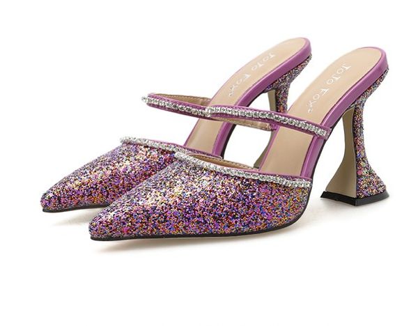 

ladies elegant dancing heel 9cm shoes women ballroom tango latin salsa heel shoes sequins shoes social dance shoe sapato feminino, Black