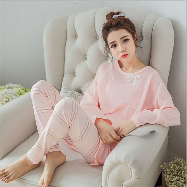 

sleepwear woman femme lingeries pajamas womens sets long sleeve suit women summer cartoon sets home wear men tracksuit pyjamas suits, Black;red