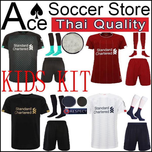 

Soccer jer ey 19 20 home away third white black goalkeeper 10 mane 11 m alah kid kit 9 firmino virgil boy 2019 2020 football hirt child