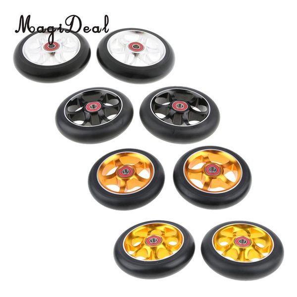 

2-pack 110mm stunt scooter wheels with standard bearings