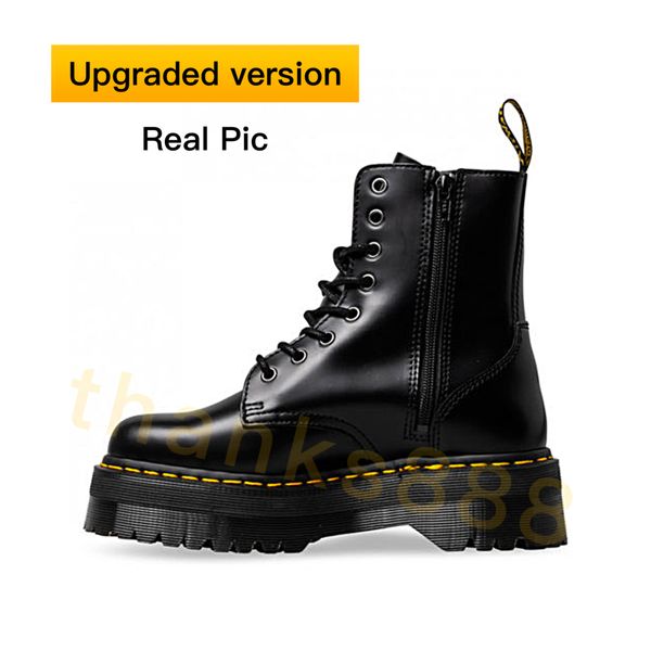 

Лучшего качество Doc Martens Марка Boots Женщина пинетка 8 глаз загрузка и калиброванного Ребро внутренней лодыжка Zip Черного Bootie