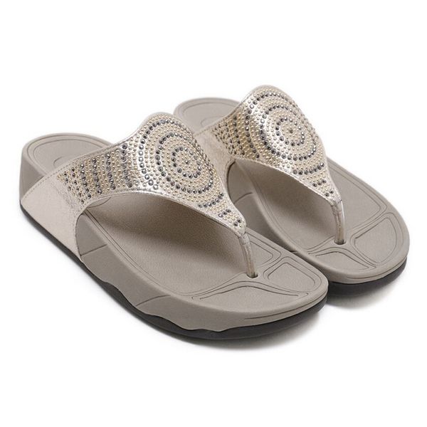 

sagace women wedges slipper rhinestone flip flops summer casual flip flops beach slides sandals platform slippers 2019, Black