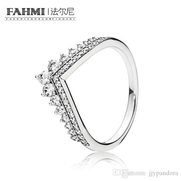 

фахми 100% стерлингового серебра 925 новый 197736cz rincess wishbone ring оригинал женщин подарок праздник ювелирный завод прямых продаж, Black