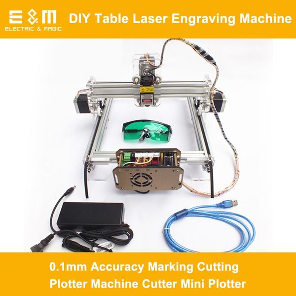 Freeshipping Kit fai da te Macchina per incisione laser da tavolo AC110V - 240 V 0,1 mm Precisione Marcatura Plotter da taglio Macchina da taglio Mini Plotter