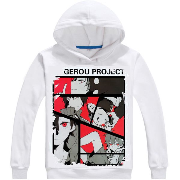 

kagerou project hoodies multi-style hooded hoodie kagero purojekuto heat haze project mekakucity actors kido cosplay sweatshirts, Black