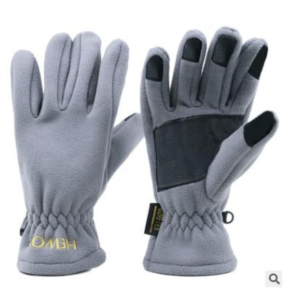 

outdoor men and women winter warm fleece gloves windproof anti-skid riding gloves