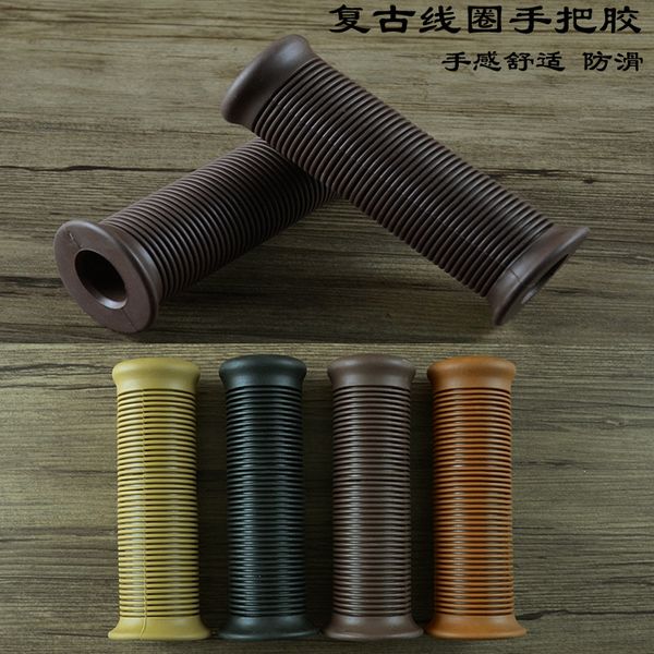 

2pcs universal motorcycle black handlebar hand grips cafe racer bubber clubman custom for cg