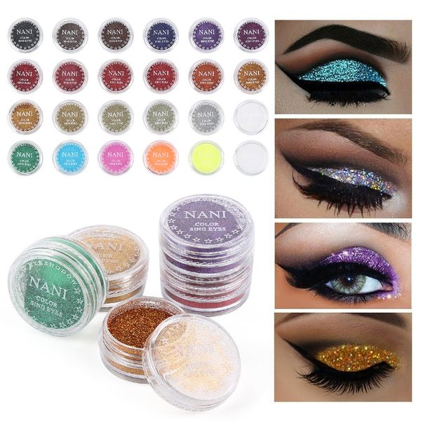 

bright eye shadow 24 colors multicolor matte makeup loose powder flexible long-lasting glitter eye shadow pearl powder tslm