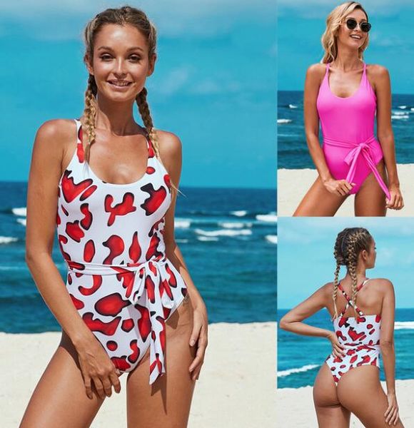 bikini set stampa spiaggia con staffa in acciaio bikini arricciato vita alta costumi da bagno spaccati yakuda collo alto gilet con cerniera striscia sexy online