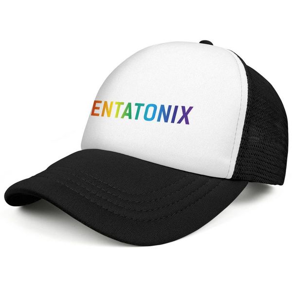 

pentatonix ptx acapella gay pride rainbow mens and women trucker cap ball design designer your own mesh hats member comic face cutting i, Blue;gray