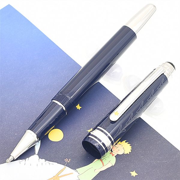 

new luxury pen designer medium sized petit prince classique brand roller ball / ballpoint pens option pen for writing gift #145, Blue;orange