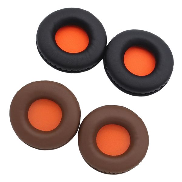 

headphone ear pads cushions replacement for skullcandy hesh, brown+orange