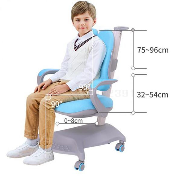 

children's learning chair student's household backrest chair ergonomics can be lifted and lowered, desk and writing