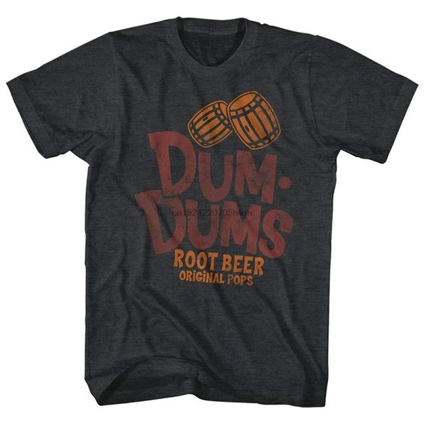 

american classics dum dums root beer flavor original pops sugar candy lollipop t-shirt tee, White;black