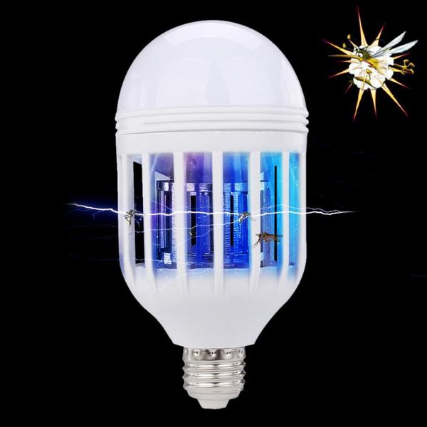 

new led anti-mosquito bulb 15w 1000lm 6500k electronic insect lure kill bulb bedroom mosquito kill night lamps