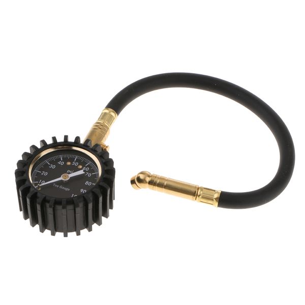 

0-100psi car truck auto motor tyre tire air pressure gauge dial meter tester