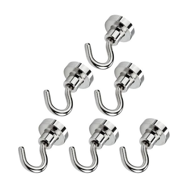 

new magnetic hooks,6x cruise hooks set for hang and add storage, powerful heavy duty neodymium magnet hook