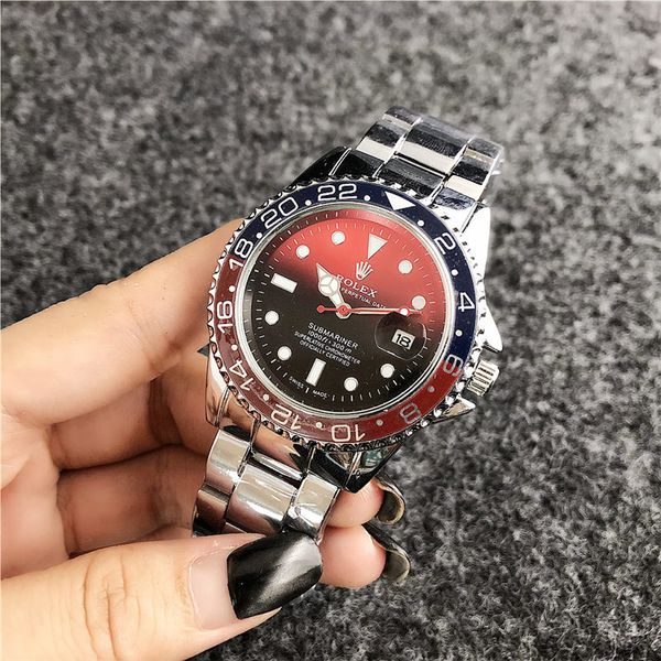 

роскошные часы Роли мужские часы наручные часы батареи кварца бренда Montre люксусн